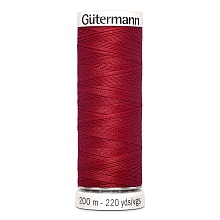 Нить Sew-All 100/200 м для всех материалов, 100% полиэстер Gutermann (46, т.красный)
