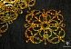 Пайетки Снежинка фигурная большая (уп=100гр)    (В24, т.золото голограмма )