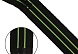 Молния 'витая' Т7 1зам., принт 'Полосы', 70см (черный/зеленый)