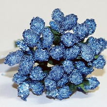 Декоративный букетик "Рукоделие" DKB030H  SL258 d.blue  (т.голубой)							