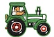 Термоаппликация 'Трактор', зеленый 6,2*7,2см, Hobby&Pro