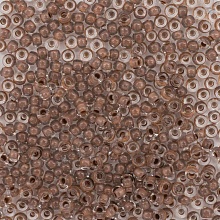 Бисер Preciosa 10/0 ~5гр  (38318, прозрачный, коричневая линия внутри)