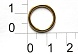 Кольцо для бретелек металл 1 часть 12мм 2пары (золото)