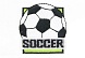 Термоаппликация 'Футбольный мяч 'Soccer', 4.3*4.5см, Hobby&Pro