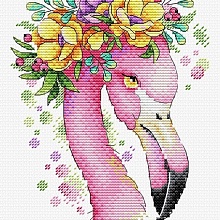 Набор для вышивания "Летний фламинго"  