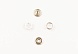 Кнопка из 4 частей кольцо 7,5мм (10шт)  (белый)