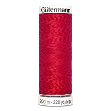 Нить Sew-All 100/200 м для всех материалов, 100% полиэстер Gutermann (156, красный)