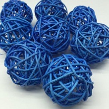 Ротанговые шары 5см (1, голубой)