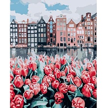 Картина по номерам 40х50 см. VA-2687 Голландские тюльпаны