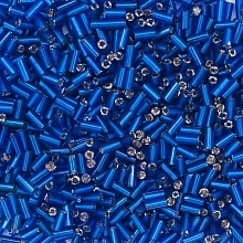 Стеклярус, (стекло), 5 мм, упак./20 гр., 'Астра' (28, синий)