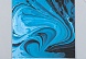 Бумага для скрапбукинга "Разводы голубой краски", 15,5х17 см, 180 гр/м