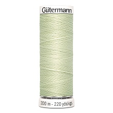 Нить Sew-All 100/200 м для всех материалов, 100% полиэстер Gutermann (818, бл.зеленый)