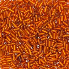 Стеклярус, (стекло), 5 мм, упак./20 гр., 'Астра' (29, оранжевый)