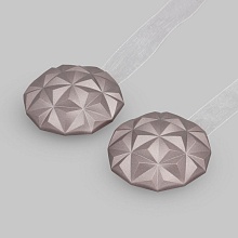 Магнитные клипсы Призма с лентой															 (5, розовый металлик)