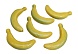 Декоративный элемент Бананы 70мм  (1, желтый)