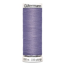 Нить Sew-All 100/200 м для всех материалов, 100% полиэстер Gutermann (202, гр.сиреневый)