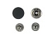 Кнопки установочные 15мм (ответная часть 14мм) уп=2шт (черный)