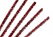 Синель-проволока люрекс 6мм*30см (20шт)  (А-083, красный)