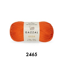 Пряжа Giza 100% мерсеризованный хлопок 50гр/125м (2465, оранжевый)