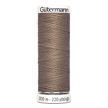 Нить Sew-All 100/200 м для всех материалов, 100% полиэстер Gutermann (199, св.коричневы...
