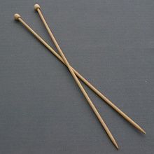 Спицы прямые бамбук 35см "Hobby Pro" (4,0 мм)