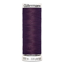 Нить Sew-All 100/200 м для всех материалов, 100% полиэстер Gutermann (517, баклажан)