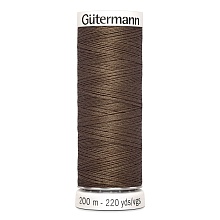 Нить Sew-All 100/200 м для всех материалов, 100% полиэстер Gutermann (815, коричневый)