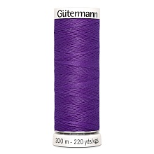 Нить Sew-All 100/200 м для всех материалов, 100% полиэстер Gutermann (392, фиолетовый)