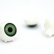 Глазки для кукол круглые №13 12мм (уп-4шт) цв.зеленый
