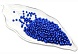 Бусы жемчуг пластиковые 5мм 25гр (28, синий)
