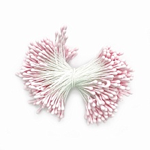 Тычинки для искусственных цветов 6 см, d=2мм (пыльно розовый)