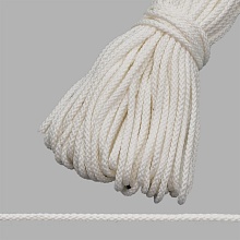 Шнур отделочный плетеный 3мм*30м (белый)