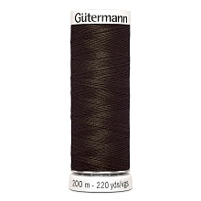 Нить Sew-All 100/200 м для всех материалов, 100% полиэстер Gutermann (674, т.коричневый)