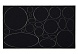 Заплатка самоклеющаяся круги, овалы (ткань) 145х245мм  (черный)