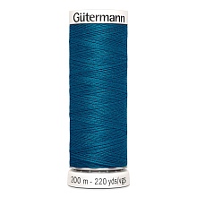 Нить Sew-All 100/200 м для всех материалов, 100% полиэстер Gutermann (483, мор.волна)