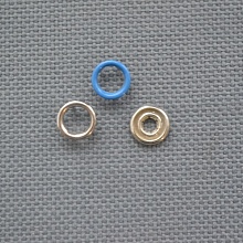 Кнопка из 4 частей кольцо 7,5мм (10шт)  (василек)