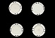 Кнопка пришивная магнитная из 2-х частей 22мм №1340 (уп=2шт)     (1, белый)