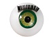 Глаза с ресничками круглые 16мм (уп=10шт) (1, зеленый)