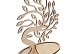 Деревянная заготовка дерево под бижутерию 'Листики', 21*18 см, 'Астра' 