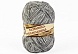 Пряжа для ручного вязания "Носочная добавка" 100% полипропилен 50г/230 м. (серый меланж)