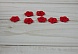 Пуговица DE 61 24L 15мм  (2, красный)