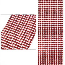 Стразы самоклеющиеся 6мм (504 шт) (красный)