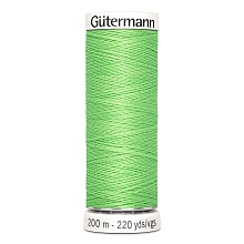 Нить Sew-All 100/200 м для всех материалов, 100% полиэстер Gutermann (153, салатовый)