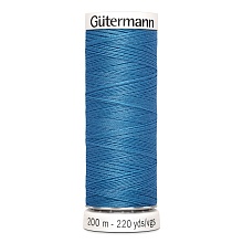 Нить Sew-All 100/200 м для всех материалов, 100% полиэстер Gutermann (965, т.голубой)