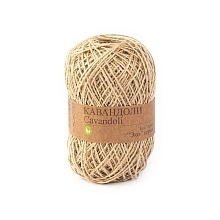 Пряжа для ручного вязания "Кавандоли" 100% Джут 100г/180м (442, натуральн...