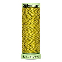 Нить Top Stitch 30/30 м для декоративной отстрочки, 100% полиэстер Gutermann (286, олив...