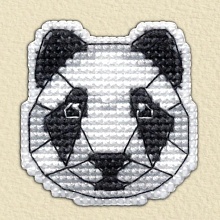Набор для вышивания "Значок-панда" 