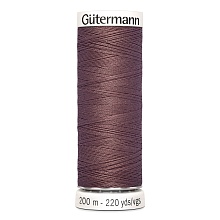 Нить Sew-All 100/200 м для всех материалов, 100% полиэстер Gutermann (428, коричневый)