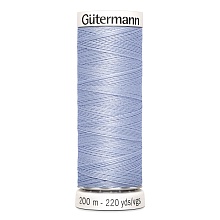 Нить Sew-All 100/200 м для всех материалов, 100% полиэстер Gutermann (655, светло-сирен...