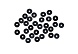 Пайетки плоские 6мм (уп=10гр)   6063 (А50, черный голограмма)